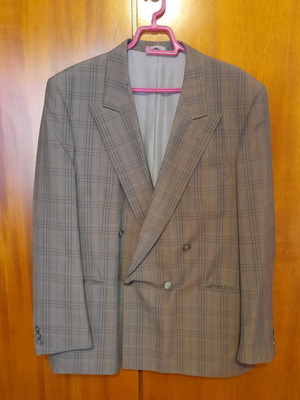 Ottavio Barasti men's jacket Italy like new, spring checkered