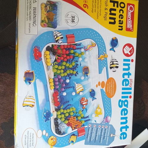 Quercetti Ocean Fun Fish & Pegs Educational Toy like new
