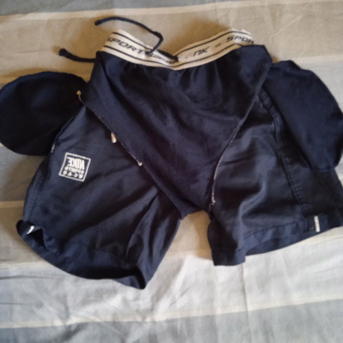 Nike vintage kids' swim shorts, size 10, navy blue