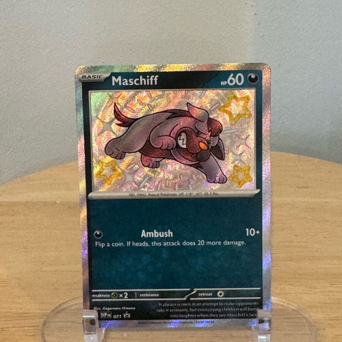 Shiny promo bundle like new with Fidough SVP069, Greavard SVP070, Maschiff SVP071