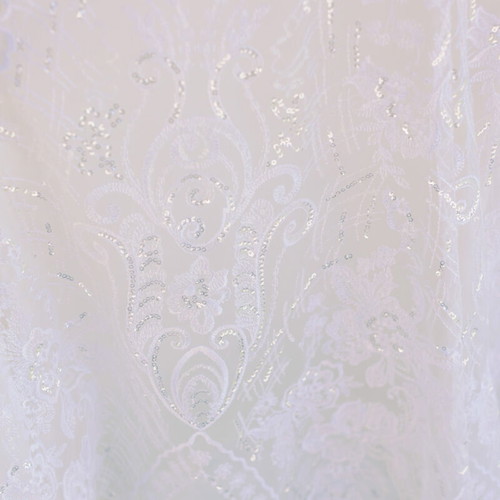 Demetrios wedding dress used with veil, mermaid style, off white