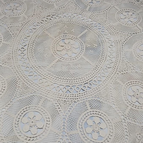 Machine lace round tablecloth 1.80 m, unused