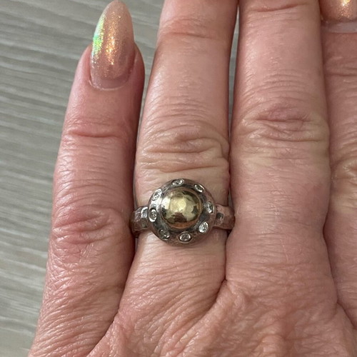 Asimohryso 925 585 ring used, size 55