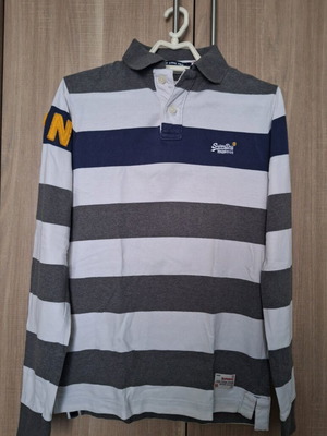 Superdry striped men's polo size Medium like new