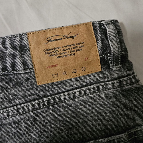 American Vintage gray denim bermuda shorts size M like new