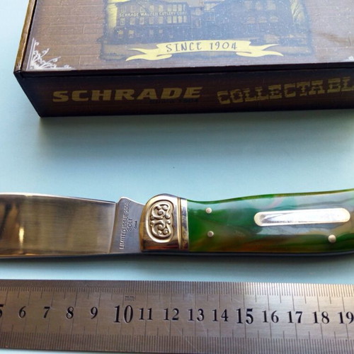Schrade Limited Edition 2008 Handmade Knife with Turkey Engraving New