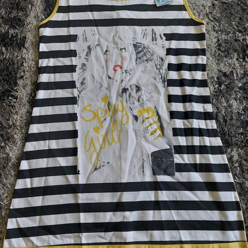 Evita children's dress new, black and yellow, age 12
