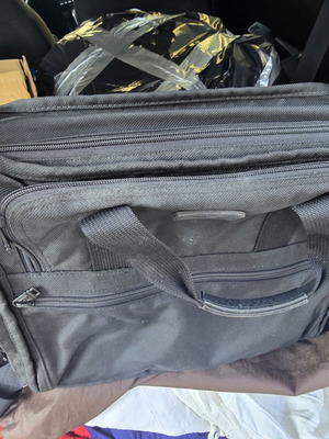 Tumi bag with shoulder strap, made in USA