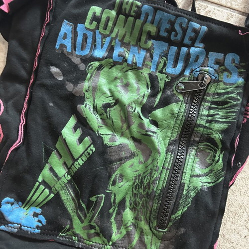 Vintage Diesel shoulder bag 90s, like new, rare graphic print