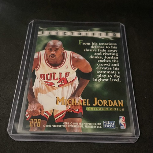 Michael Jordan Electrified basketball card
