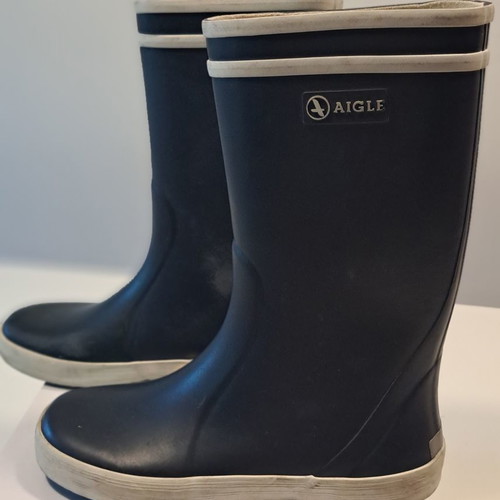 Aigle kids boot used no 33 navy blue