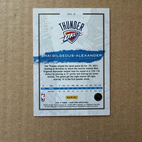 Panini Court Kings Shai Gilgeous - Alexander like new