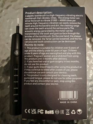 Electric toothbrush new rechargeable with 5 programs