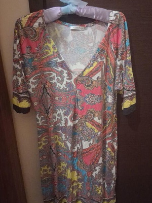 Fürstenberg dress paisley print used, one size
