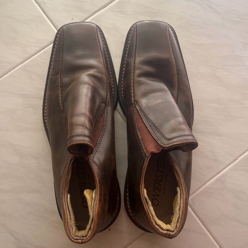 Leather men's scarponi shoes like new, brown, size 43