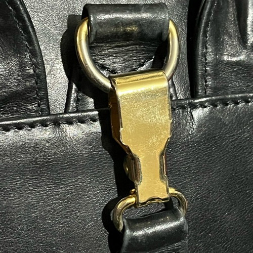 MCM Classic Leather Mini Rucksack used, black, center back strap