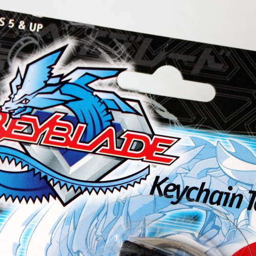 2002 Beyblade Keychain Tops Driger Launcher with Ripcord sealed