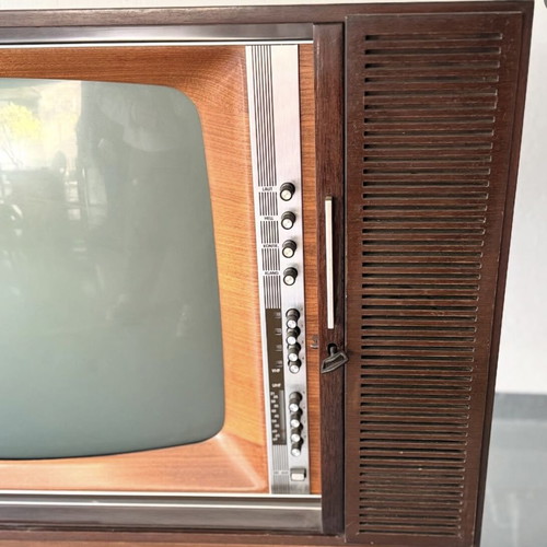 Television Loewe Opta Floor TV 1970 used, rare antique