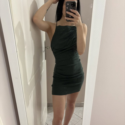 Zara mini dress, green, size S