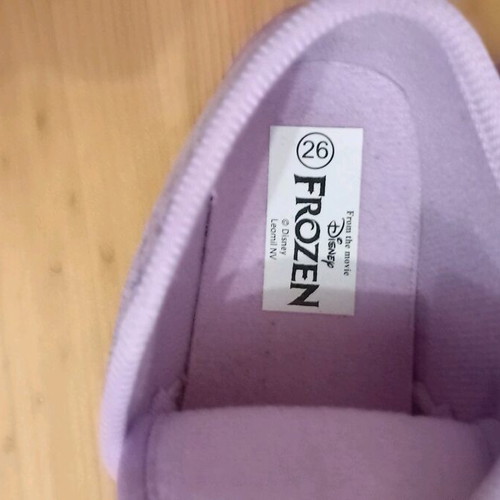 Frozen District slippers for girls like new, size 26, purple