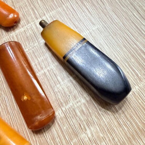 Mastic items used, various pieces