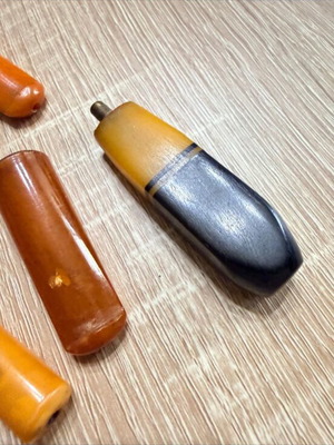 Mastic items used, various pieces