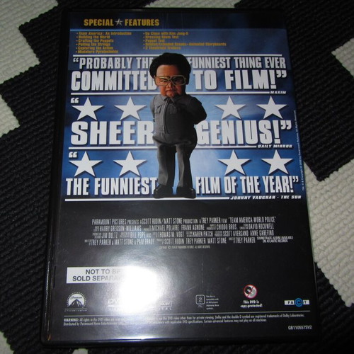 Team America DVD used, like new