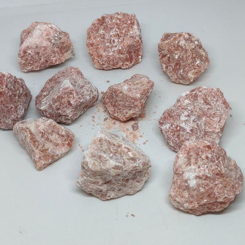 Sunstones pack of 10 like new natural crystals for meditation and jewelry