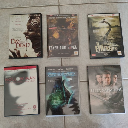 DVD movies pack with Greek subtitles, like new