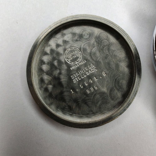 Cyma Triplex Cymaflex NOS watch silver, new, 34mm