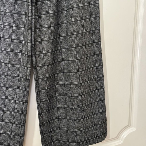 Toi&Moi checked gray wide leg pants new