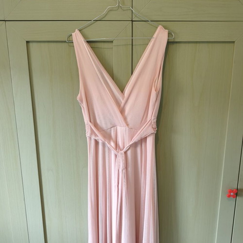 Maxi dress pink tulle with cups, like new, size M