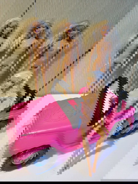 ΕΥΚΑΙΡΙΑ!!Τζιπ της Barbie κ 4 αυθεντικές κούκλες