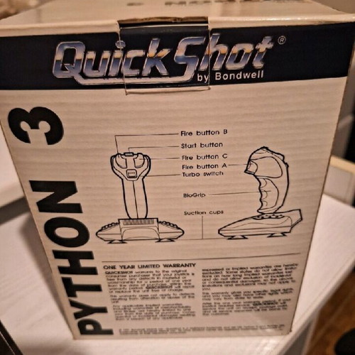 Quick Shot Python 3 Joy Stick for SEGA Megadrive and other consoles, new
