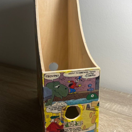 Handmade wooden comic book holders new