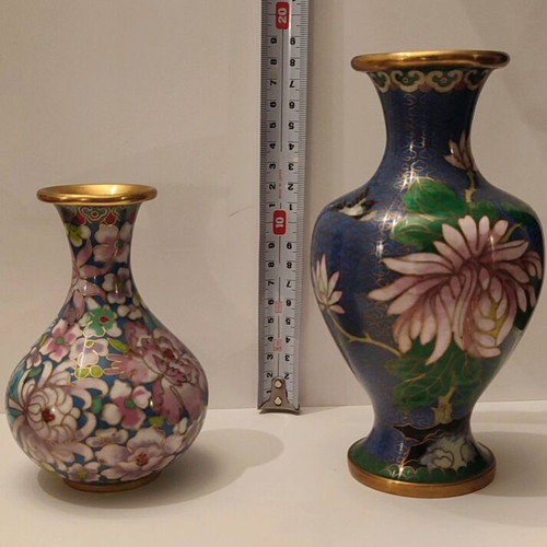 Cloisonné collection 19 pieces like new, vintage decorations