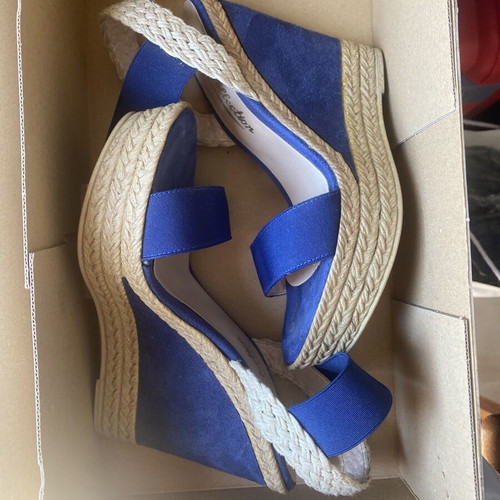 Platform sandals like new, size 37, blue