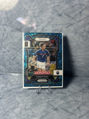 2026 Panini Prizm Monopoly FIFA World Cup Robert Pires Blue Wave card
