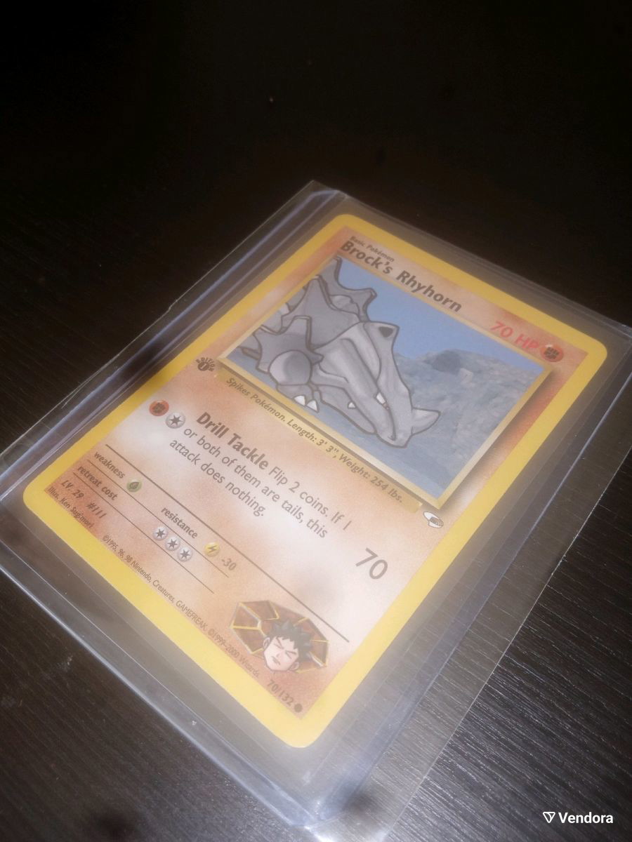 brock's rhyhorn pokemon card value Pokémon Trading Card 11/102 main image 1