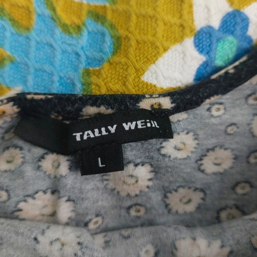 Tailly Weijl bodysuit with 3/4 sleeves used, size L, black