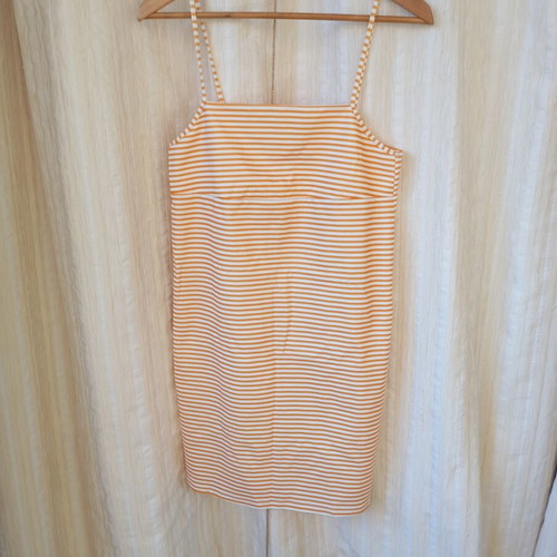 Zara summer dress like new, size M, white and orange