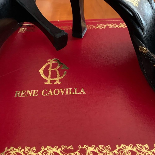 René Caovilla shoes used with natural feathers, size 38