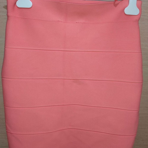 BCBGMAXAZRIA Bandage Mini Skirt like new, orange, size L