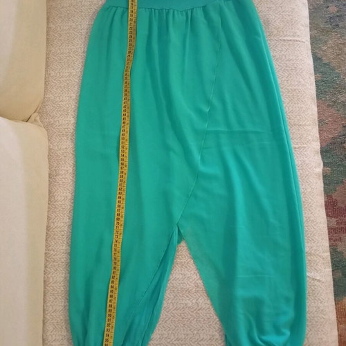 Salvari pants size M like new, cotton green