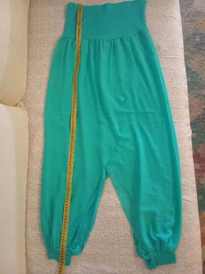 Salvari pants size M like new, cotton green