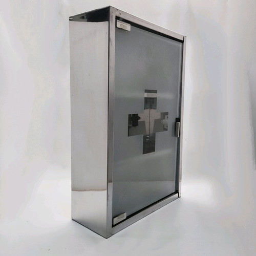 Stainless steel wall medicine cabinet new with glass door and 3 shelves