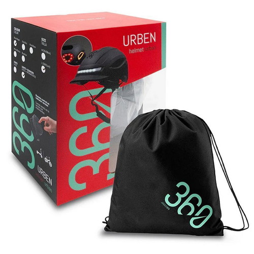 Urben Urban ERIDER360 helmet with LED for scooter and bike, new