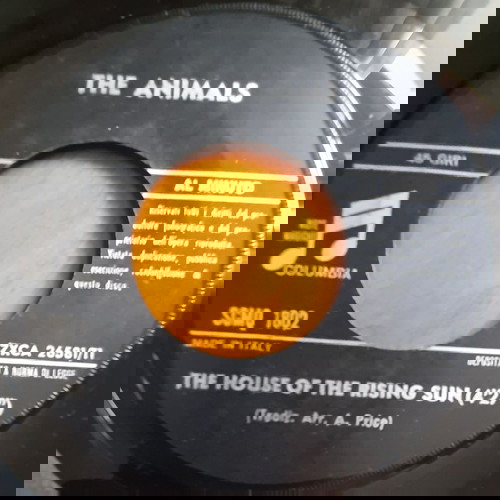 ANIMALS ~ THE HOUSE OF THE RISING SUN/ TALKIN' ABOUT YOU (1965, Columbia, 7" single, ιταλική έκδοση)