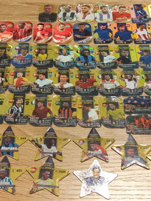 Συλλογή καρτών UEFA Champions League Match Attax 2019 μεταχειρισμένη, 61 κάρτες και 10 αστέρια