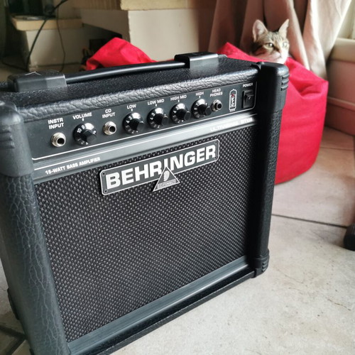 Behringer bass and amplifier used, professionally set up